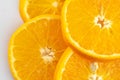 Fresh Sliced Ã¢â¬â¹Ã¢â¬â¹oranges isolated over white background Royalty Free Stock Photo